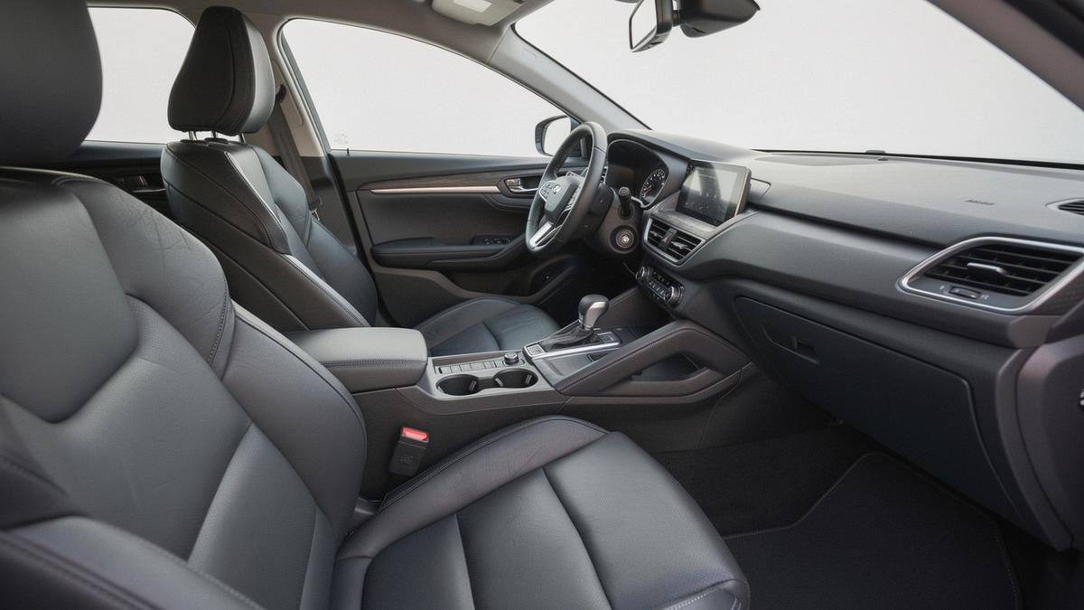 Car cabin seats and dashboard after interior restoration treatment